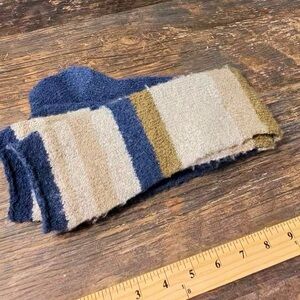 Kirklands Women's Cozy Striped Socks - Navy, Beige, Olive